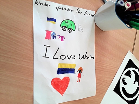 Spendenaktion "Kinder spenden für Kinder"